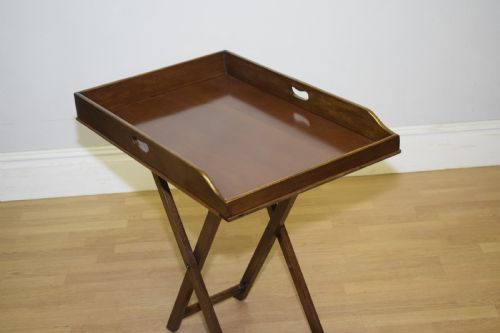 VICTORIAN BUTLERS TRAY ON STAND - ADDITIONAL PHOTO 10