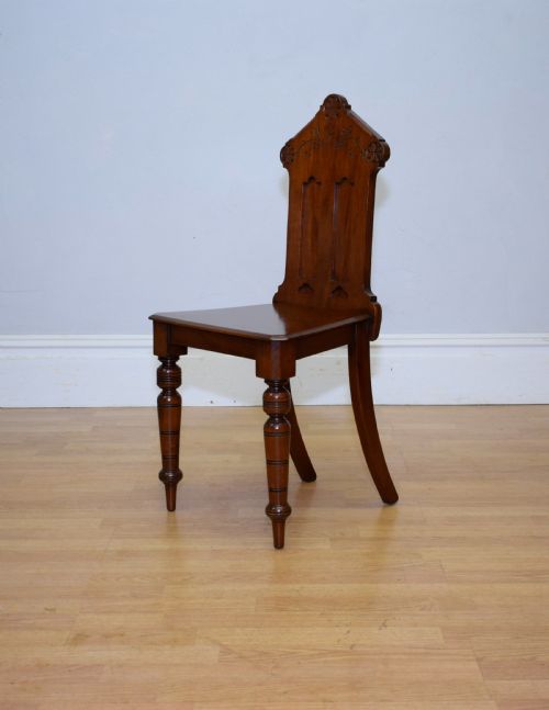 VICTORIAN GOTHIC HALL CHAIR - ADDITIONAL PHOTO 2