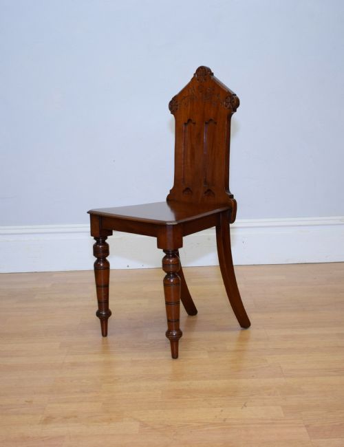 VICTORIAN GOTHIC HALL CHAIR - ADDITIONAL PHOTO 3