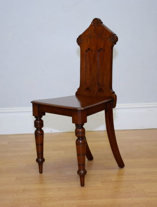 VICTORIAN GOTHIC HALL CHAIR - ADDITIONAL PHOTO 8