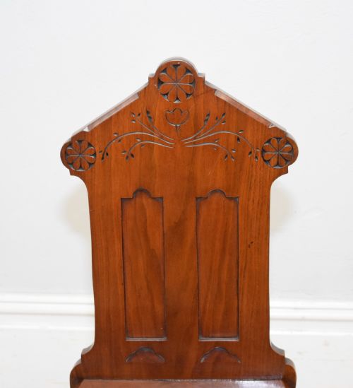 VICTORIAN GOTHIC HALL CHAIR - ADDITIONAL PHOTO 13