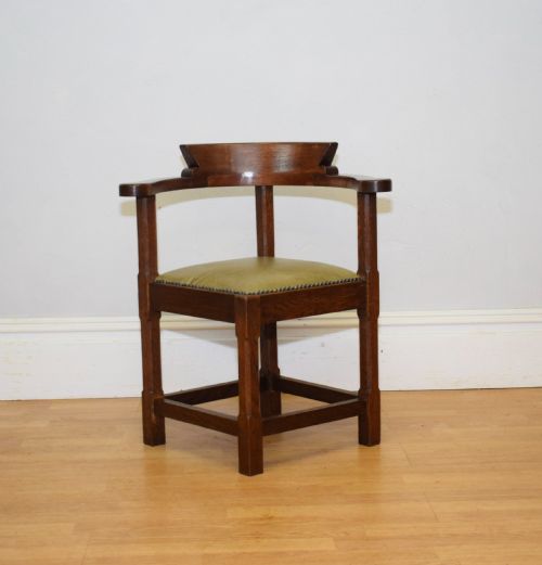 ANTIQUE ARTS CRAFTS CORNER CHAIR - ADDITIONAL PHOTO 3