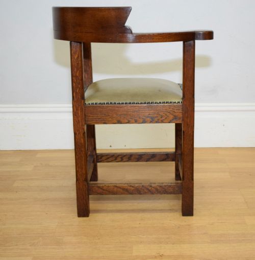 ANTIQUE ARTS CRAFTS CORNER CHAIR - ADDITIONAL PHOTO 9