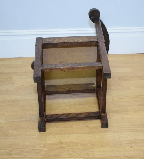 ANTIQUE ARTS CRAFTS CORNER CHAIR - ADDITIONAL PHOTO 14
