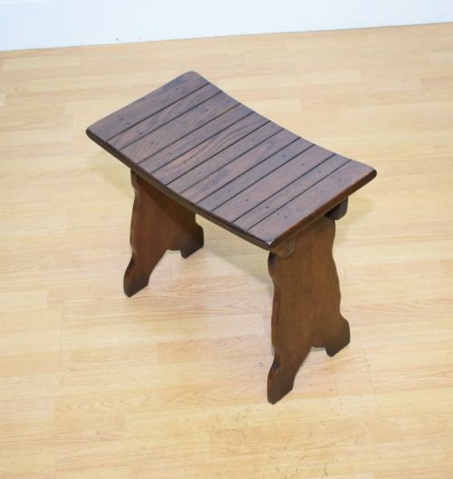 early 20th century oak stool - CATEGORY: ANTIQUE STOOLS - DATED 1930