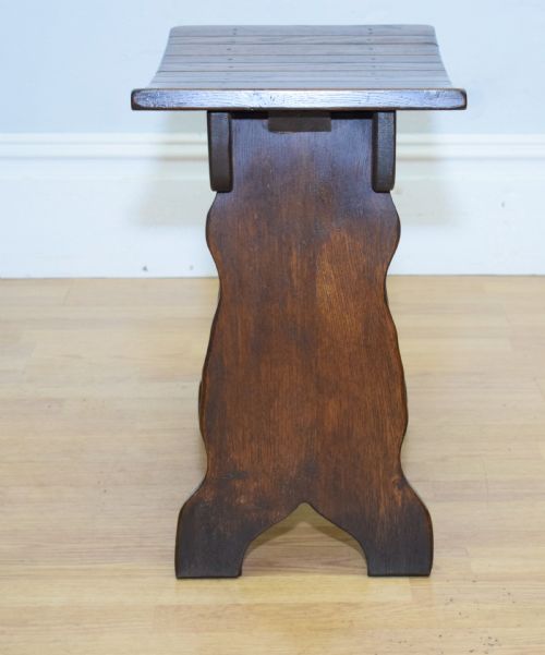 EARLY 20TH CENTURY OAK STOOL - ADDITIONAL PHOTO 4
