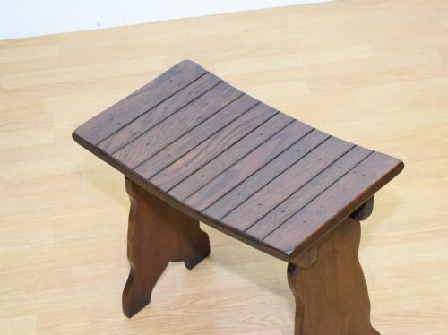 EARLY 20TH CENTURY OAK STOOL - ADDITIONAL PHOTO 7