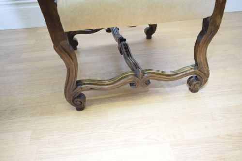 EARLY 20TH CENTURY WALNUT ARMCHAIR - ADDITIONAL PHOTO 18
