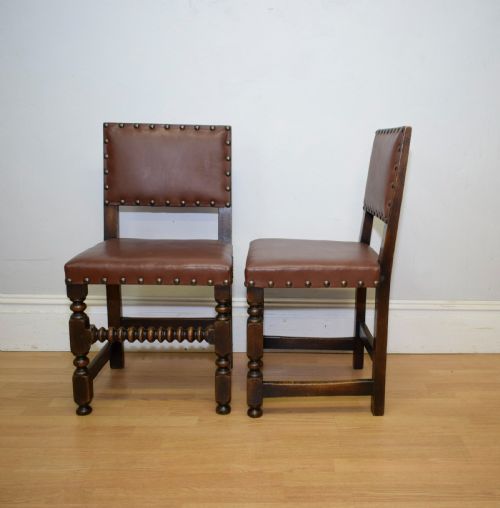 SET OF 6 VICTORIAN OAK DINING CHAIRS - ADDITIONAL PHOTO 13