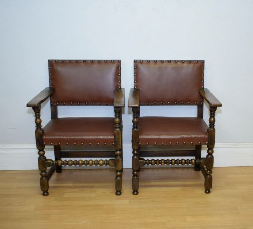 SET OF 6 VICTORIAN OAK DINING CHAIRS - ADDITIONAL PHOTO 22