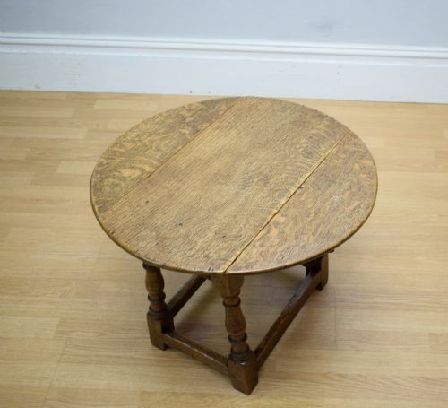 EARLY 20TH CENTURY OAK LAMP TABLE - ADDITIONAL PHOTO 14