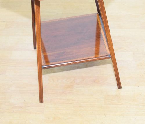 EDWARDIAN MAHOGANY AND INLAID OCCASIONAL TABLE - ADDITIONAL PHOTO 3