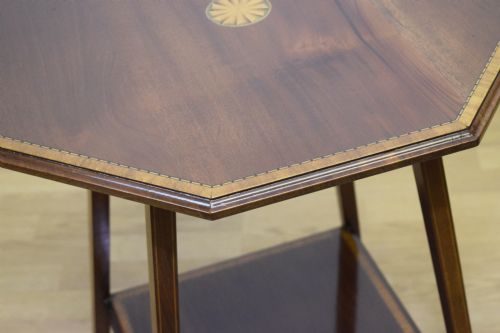 EDWARDIAN MAHOGANY AND INLAID OCCASIONAL TABLE - ADDITIONAL PHOTO 9