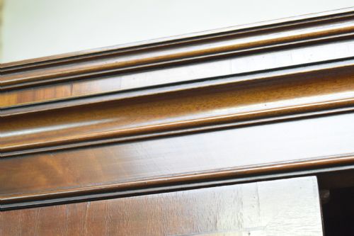 EDWARDIAN MAHOGANY INLAID BOOKCASE - ADDITIONAL PHOTO 13