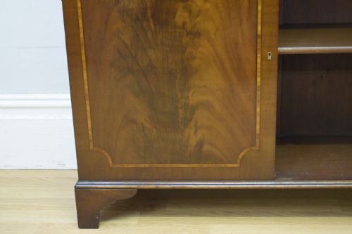 EDWARDIAN MAHOGANY INLAID BOOKCASE - ADDITIONAL PHOTO 19