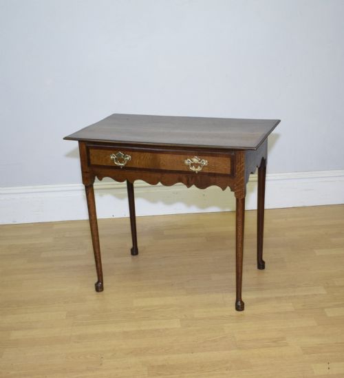 GEORGIAN OAK SIDE TABLE LOWBOY