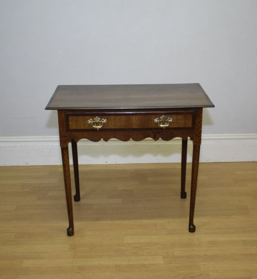 GEORGIAN OAK SIDE TABLE LOWBOY - ADDITIONAL PHOTO 3