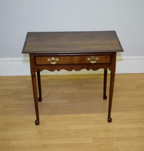 GEORGIAN OAK SIDE TABLE LOWBOY - ADDITIONAL PHOTO 5