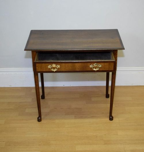 GEORGIAN OAK SIDE TABLE LOWBOY - ADDITIONAL PHOTO 6