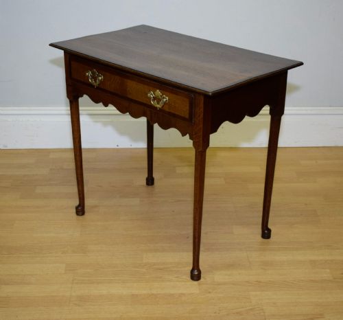 GEORGIAN OAK SIDE TABLE LOWBOY - ADDITIONAL PHOTO 7