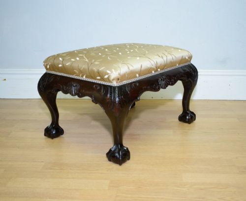 antique chippendale stool - CATEGORY: ANTIQUE STOOLS - DATED VICTORIAN
