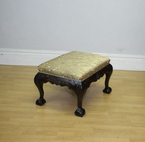 ANTIQUE CHIPPENDALE STOOL - ADDITIONAL PHOTO 1