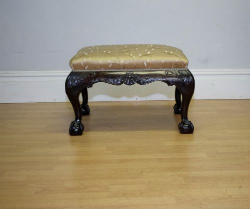 ANTIQUE CHIPPENDALE STOOL - ADDITIONAL PHOTO 3