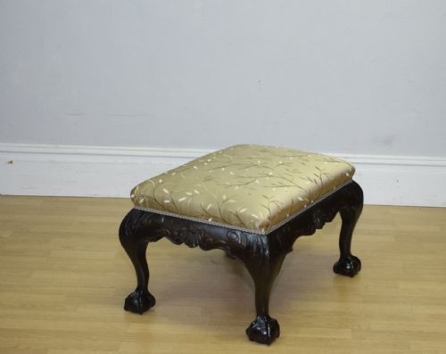ANTIQUE CHIPPENDALE STOOL - ADDITIONAL PHOTO 4