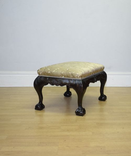 ANTIQUE CHIPPENDALE STOOL - ADDITIONAL PHOTO 6