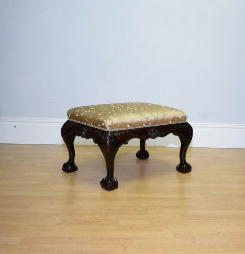 ANTIQUE CHIPPENDALE STOOL - ADDITIONAL PHOTO 8