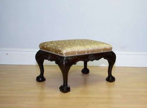 ANTIQUE CHIPPENDALE STOOL - ADDITIONAL PHOTO 9