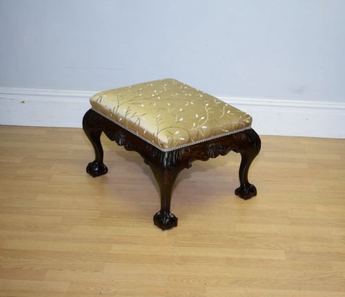 ANTIQUE CHIPPENDALE STOOL - ADDITIONAL PHOTO 11