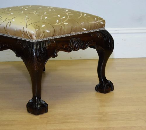 ANTIQUE CHIPPENDALE STOOL - ADDITIONAL PHOTO 12