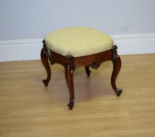 victorian rosewood stool - CATEGORY: ANTIQUE STOOLS - DATED VICTORIAN