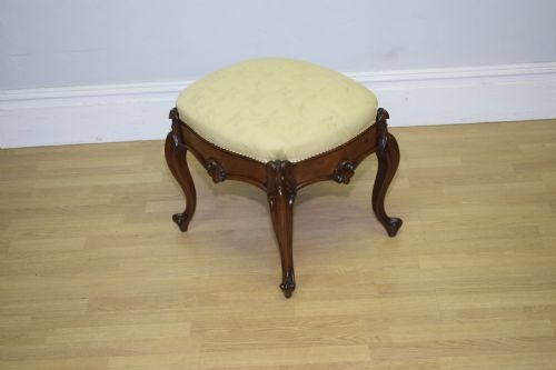 VICTORIAN ROSEWOOD STOOL - ADDITIONAL PHOTO 1