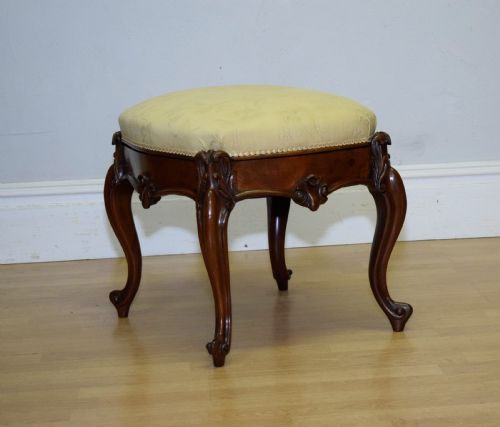 VICTORIAN ROSEWOOD STOOL - ADDITIONAL PHOTO 3