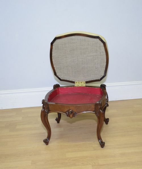 VICTORIAN ROSEWOOD STOOL - ADDITIONAL PHOTO 8