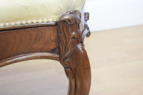 VICTORIAN ROSEWOOD STOOL - ADDITIONAL PHOTO 12