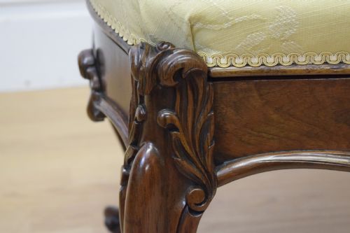 VICTORIAN ROSEWOOD STOOL - ADDITIONAL PHOTO 21