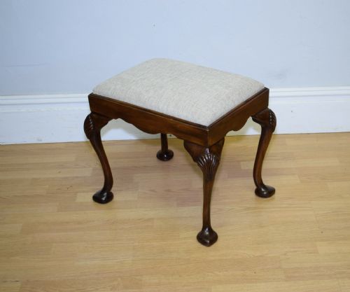 ANTIQUE MAHOGANY STOOL - ADDITIONAL PHOTO 7