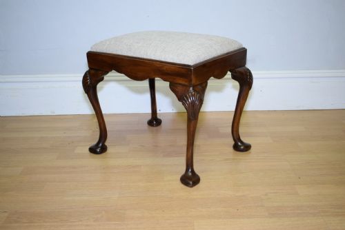 ANTIQUE MAHOGANY STOOL - ADDITIONAL PHOTO 10