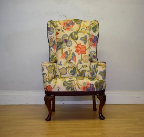GEORGIAN PERIOD WING BACK ARMCHAIR - ADDITIONAL PHOTO 1