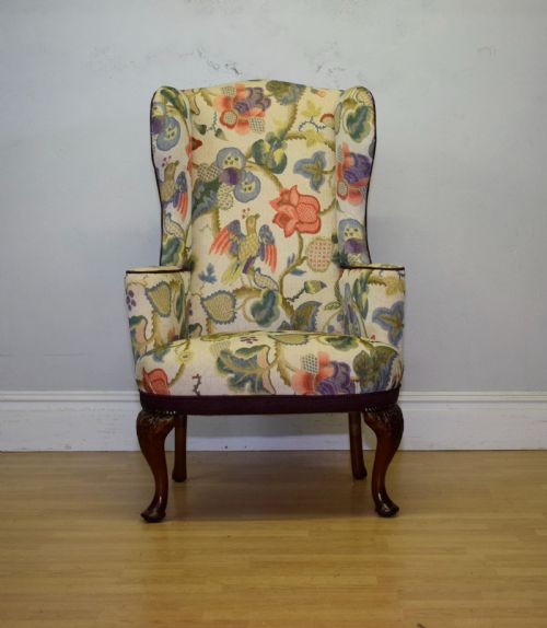 GEORGIAN PERIOD WING BACK ARMCHAIR - ADDITIONAL PHOTO 3