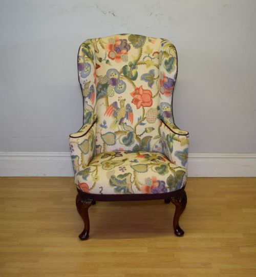 GEORGIAN PERIOD WING BACK ARMCHAIR - ADDITIONAL PHOTO 5