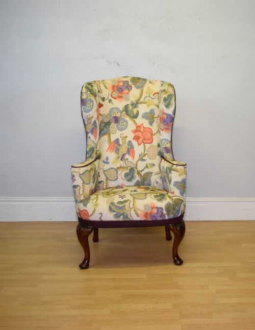 GEORGIAN PERIOD WING BACK ARMCHAIR - ADDITIONAL PHOTO 8