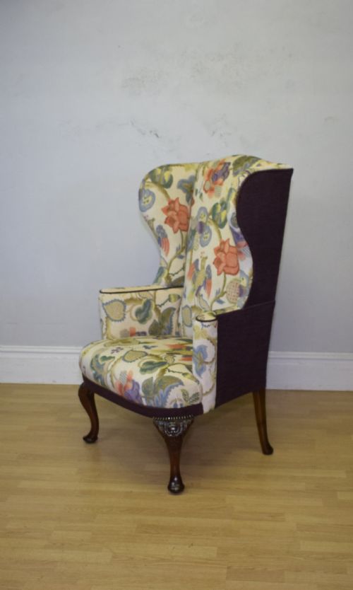 GEORGIAN PERIOD WING BACK ARMCHAIR - ADDITIONAL PHOTO 10