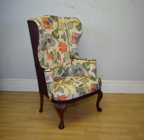 GEORGIAN PERIOD WING BACK ARMCHAIR - ADDITIONAL PHOTO 14