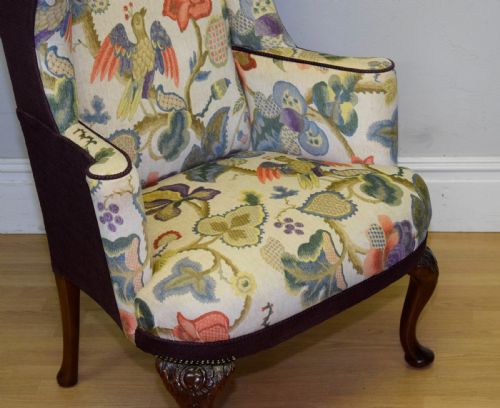 GEORGIAN PERIOD WING BACK ARMCHAIR - ADDITIONAL PHOTO 18