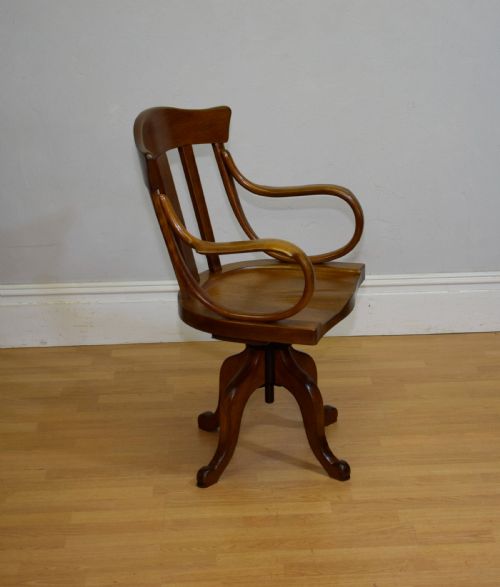 ANTIQUE SWIVEL DESK CHAIR - ADDITIONAL PHOTO 1