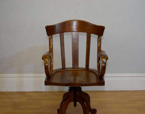 ANTIQUE SWIVEL DESK CHAIR - ADDITIONAL PHOTO 5